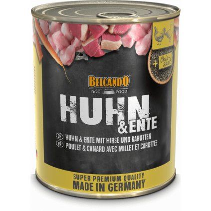 BELCANDO kuře & kachna s prosem & mrkví 800g