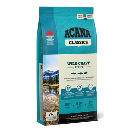 ACANA Dog Wild Coast 17 kg + originální klíčenka ACANA !