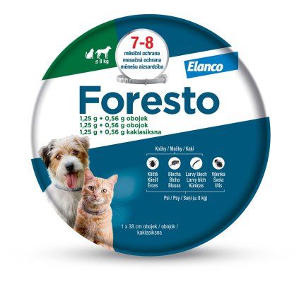 FORESTO 38cm obojek pro malé psy do 8kg