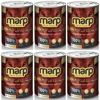 MARP Holistic Pure Wild Board Dog Can Food 6 x 400g