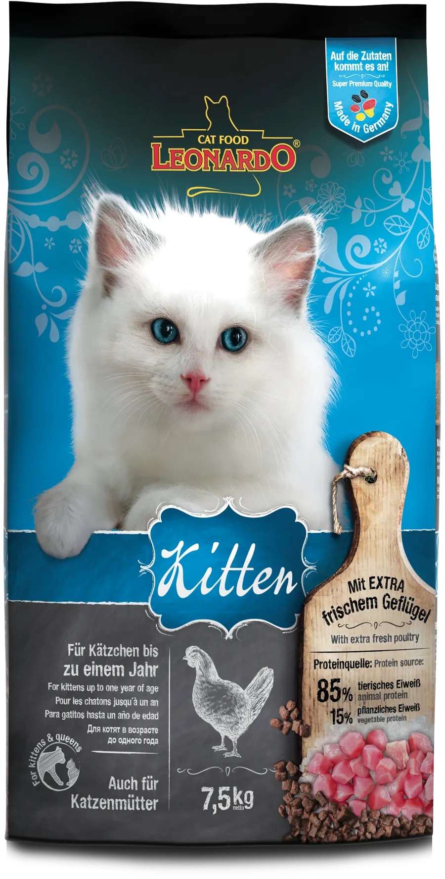 LEONARDO Kitten rich in poultry 7,5 kg