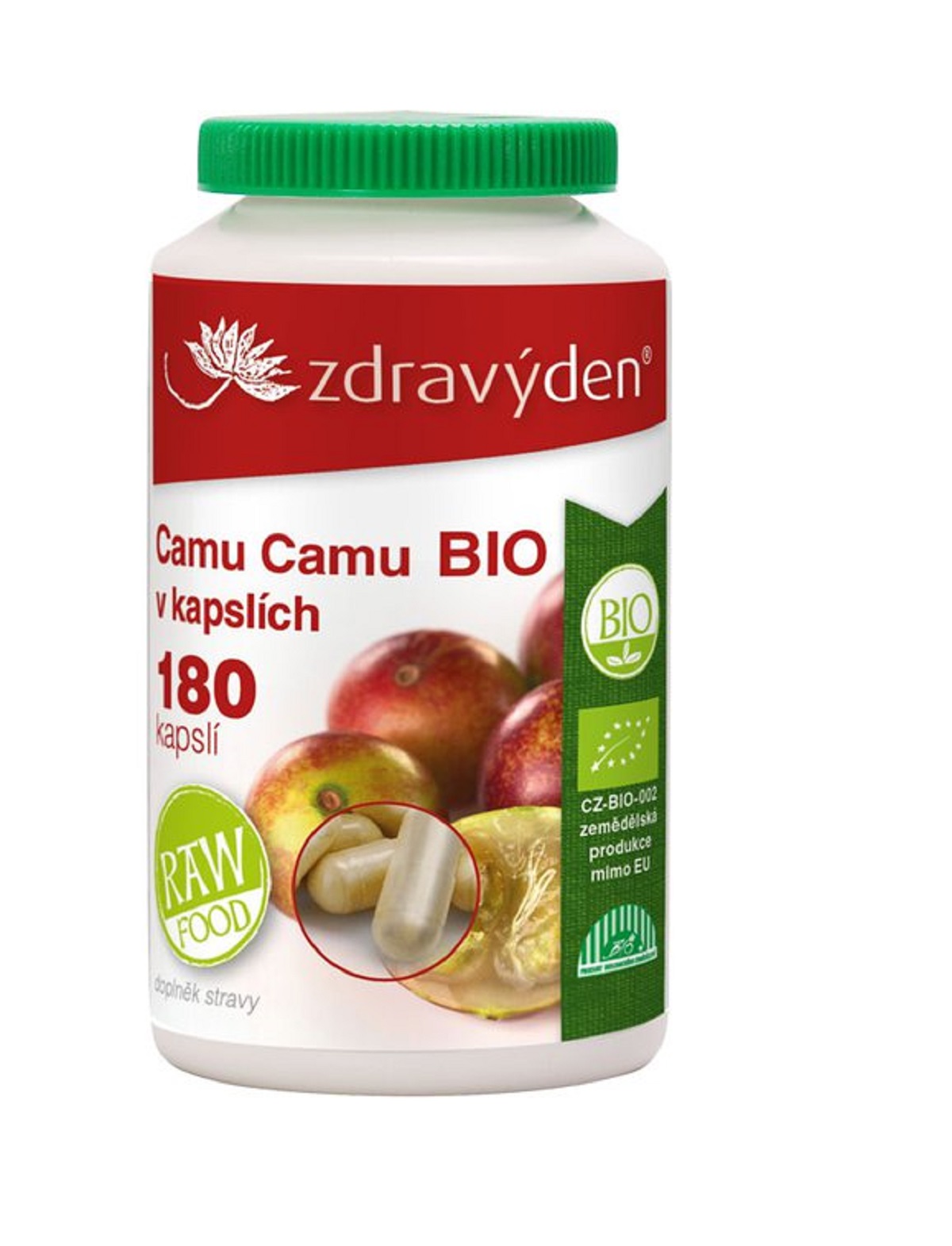 Zdravý den Camu Camu BIO 180 kapslí