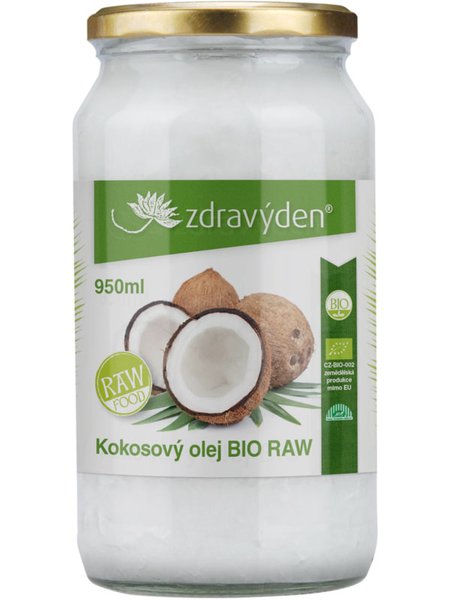 Zdravý den Kokosový olej BIO RAW Obsah: 950ml