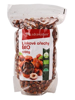 Zdravý den Lískové ořechy BIO Hmotnost: 1000g