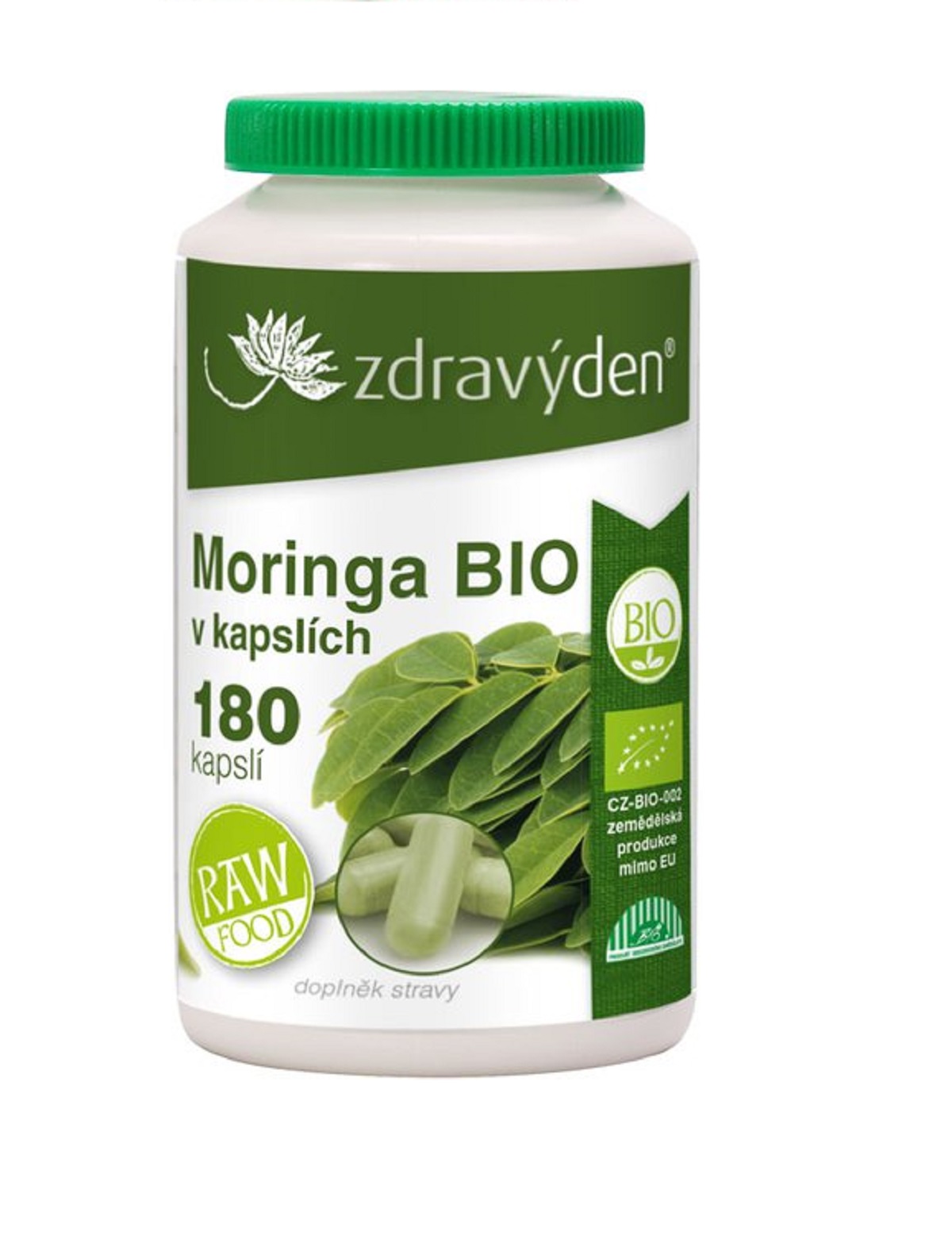 Zdravý den Moringa BIO 180 kapslí