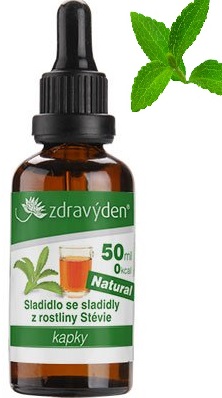 Zdravý den Sladidlo kapky 50ml, natural