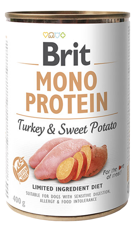 BRIT Dog Mono Protein Turkey & Sweet Potato 400g