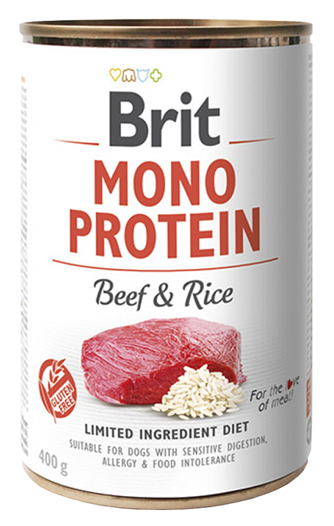 BRIT Dog Mono Protein Beef & Brown Rice 400g