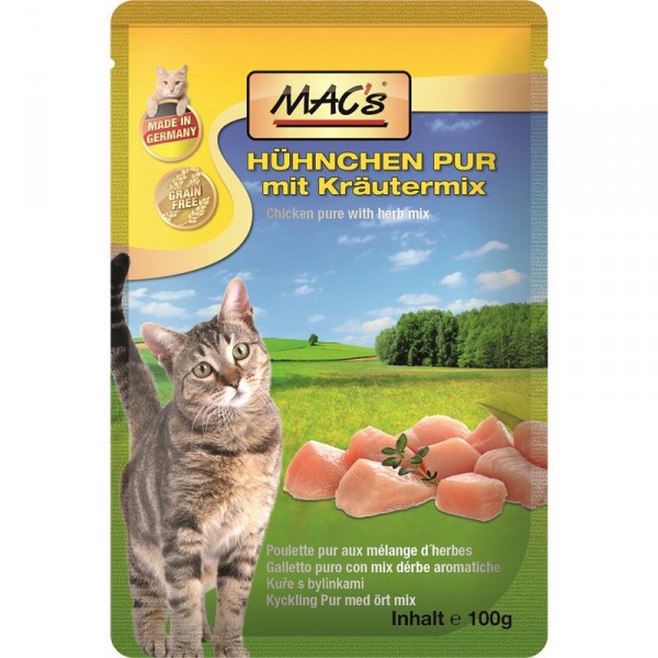 MACs Cat KUŘE a BYLINKY 6 x 100g