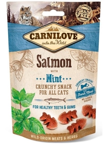 CARNILOVE Cat Crunchy Snack Salmon&Mint 50g