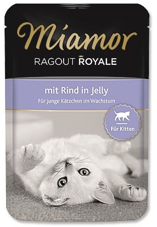 MIAMOR Cat Ragout Junior kapsa hovězí v želé 100g