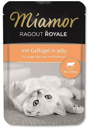 MIAMOR Cat Ragout Junior kapsa drůbež v želé 100g