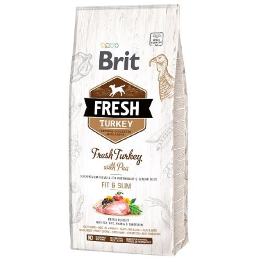 BRIT Fresh Turkey with Pea Adult Fit & Slim 12 kg