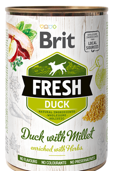 BRIT Dog Fresh Duck with Millet 400g