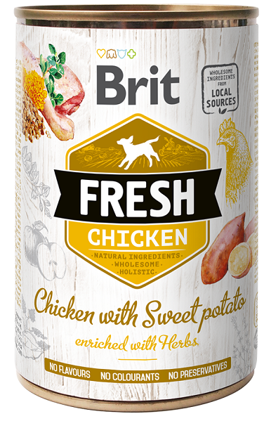 BRIT Dog Fresh Chicken with Sweet Potato 400g
