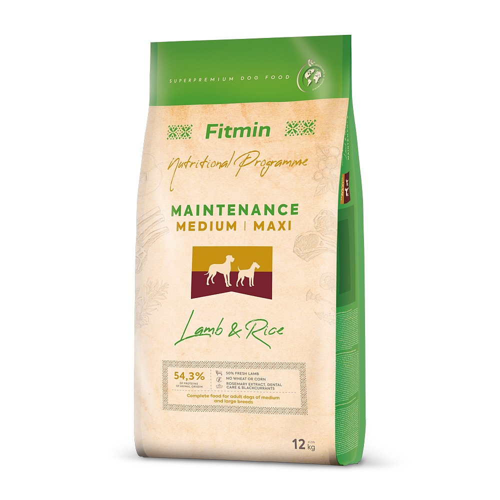 FITMIN Medium/Maxi Lamb & Rice 12 kg