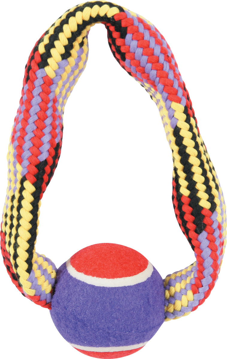 TENNIS BALL ROPE kruh 23cm ZOLUX