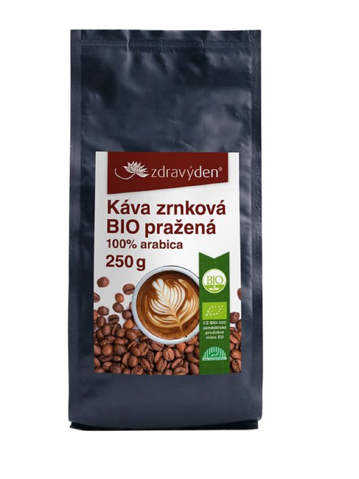 Zdravý Den BIO Káva zrnková pražená 250g