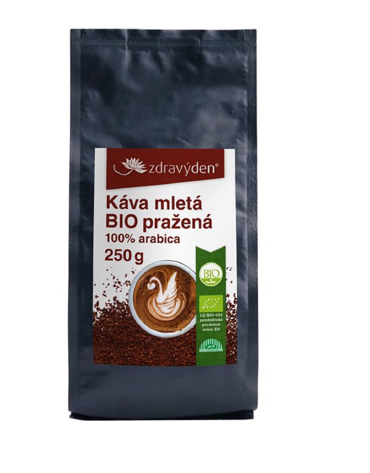 Zdravý den Káva mletá BIO pražená 250g