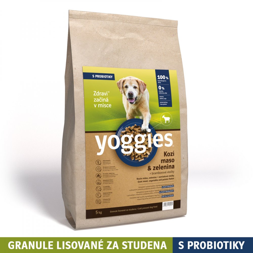 Yoggies Hypoalergenní pro psy s kozím masem 15 kg