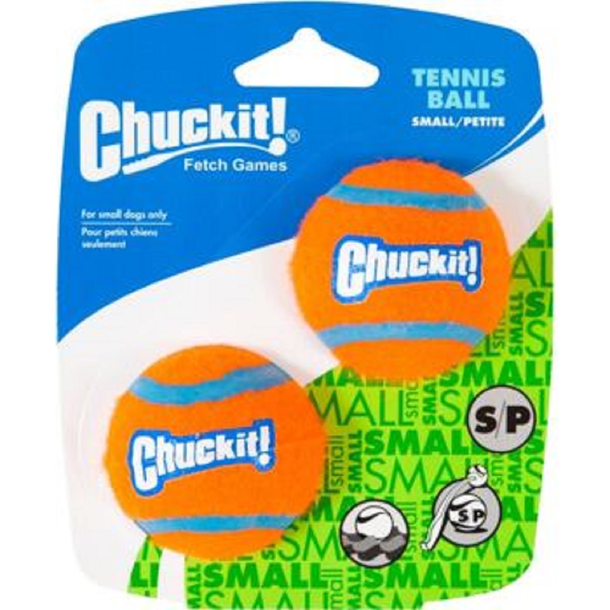 CHUCKIT! Míčky tenisové Small 5 cm - 2 na kartě