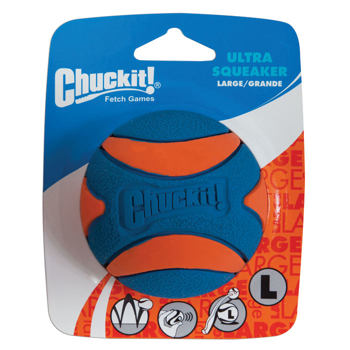 CHUCKIT! Míček Ultra Squeaker Ball Large 7,5 cm – pískací