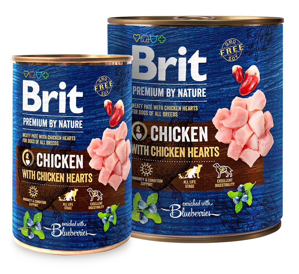BRIT Premium by Nature Chicken with Hearts 800g