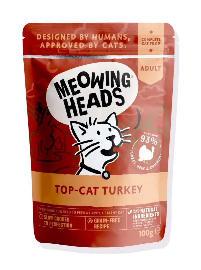 MEOWING HEADS Top Cat Turkey kapsička 100g