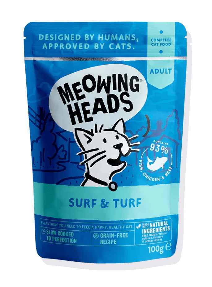 MEOWING HEADS Surf & Turf kapsička 100g