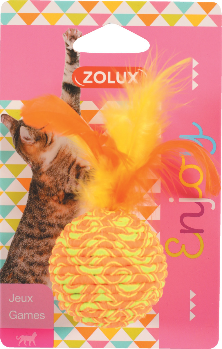 ZOLUX Hračka kočka Elastic Ball mix barev