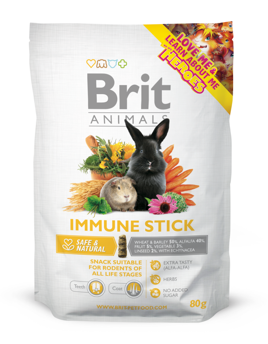 BRIT Animals Immune Stick for Rodents 80g