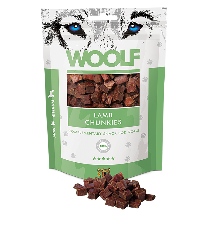WOOLF pochoutka lamb chunkies 100g