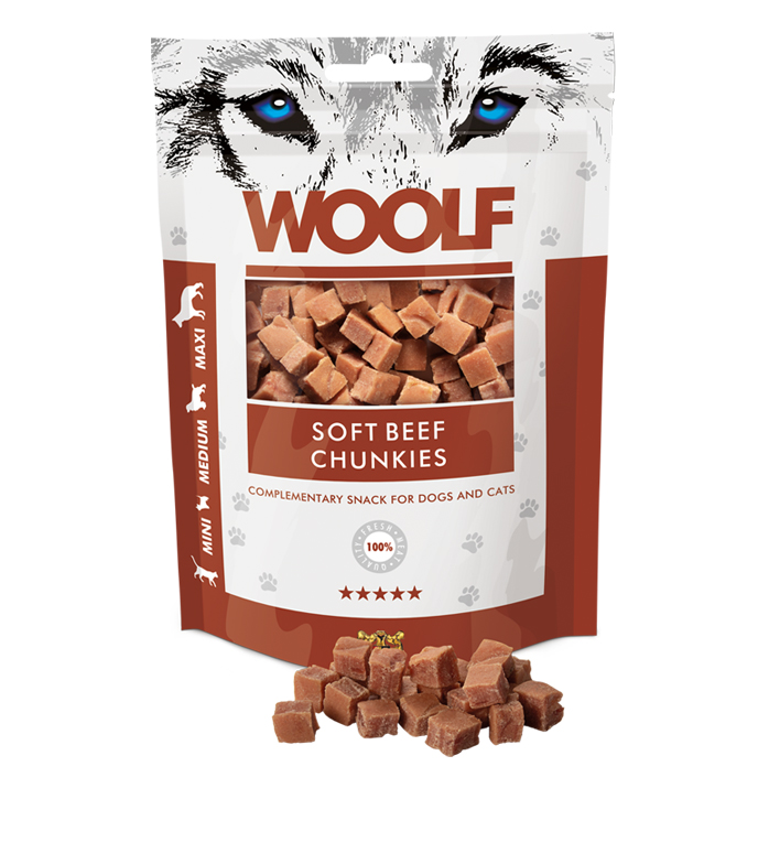 WOOLF pochoutka beef chunkies 100g
