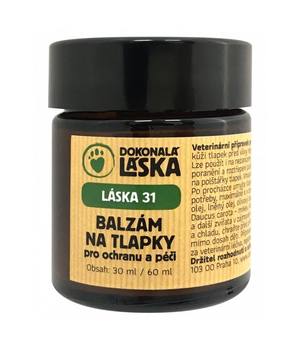 LÁSKA 31 Balzám na tlapky pro ochranu a péči 30 ml