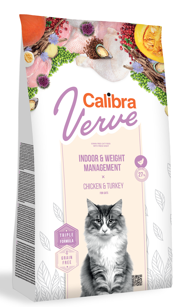 Calibra Cat Verve GF Indoor&Weight Chicken 3,5 kg