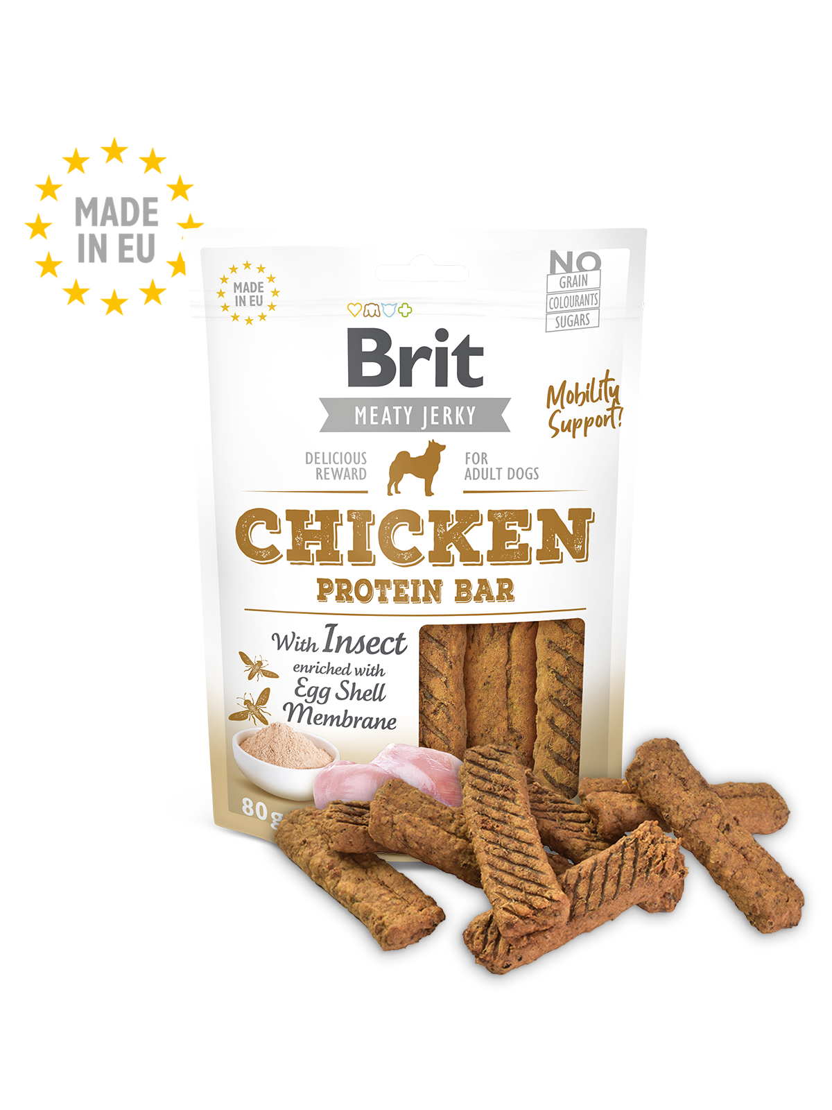 BRIT Jerky Chicken with Insect Protein Bar 80g