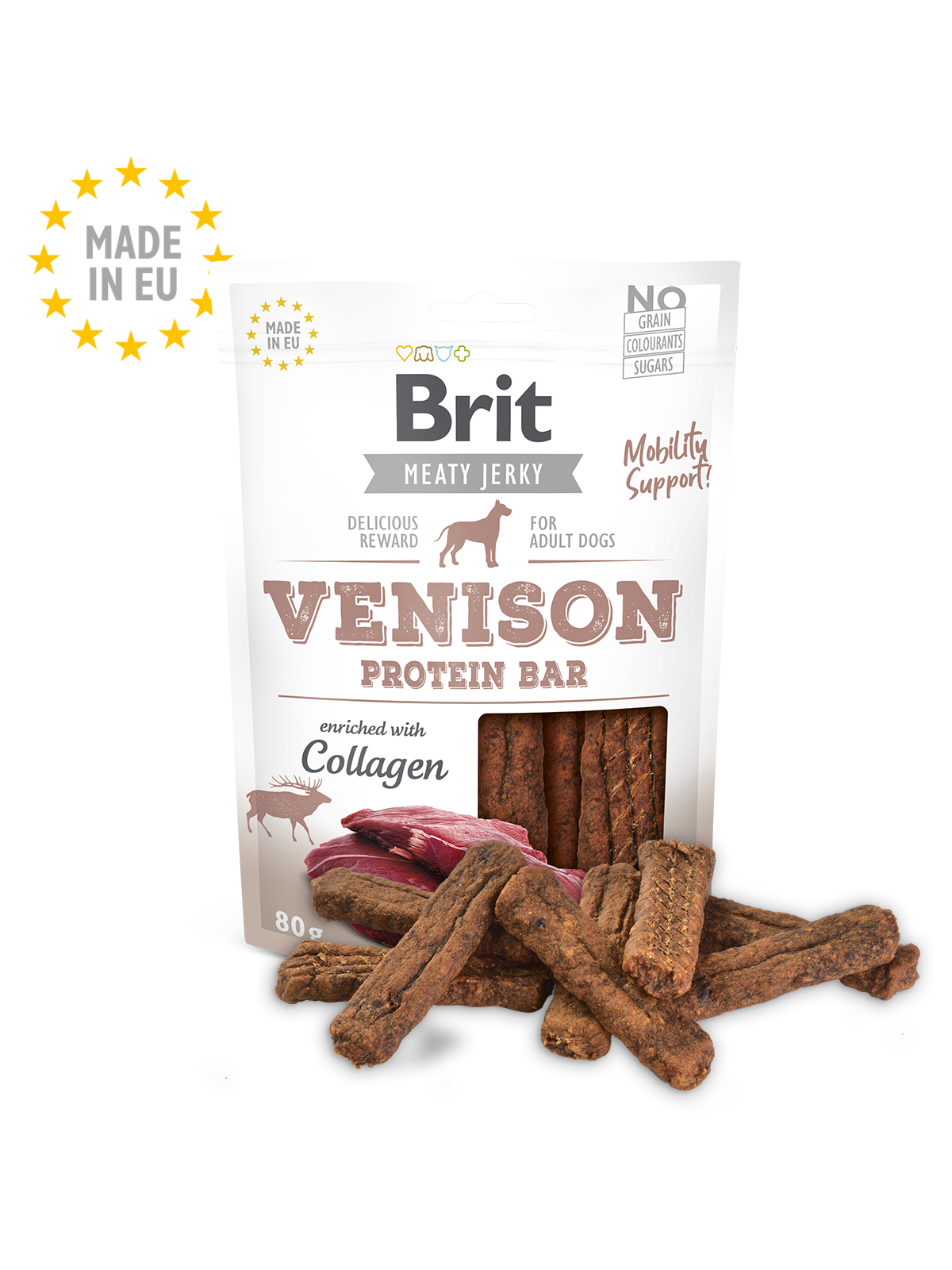 BRIT Jerky Venison Protein Bar 80g