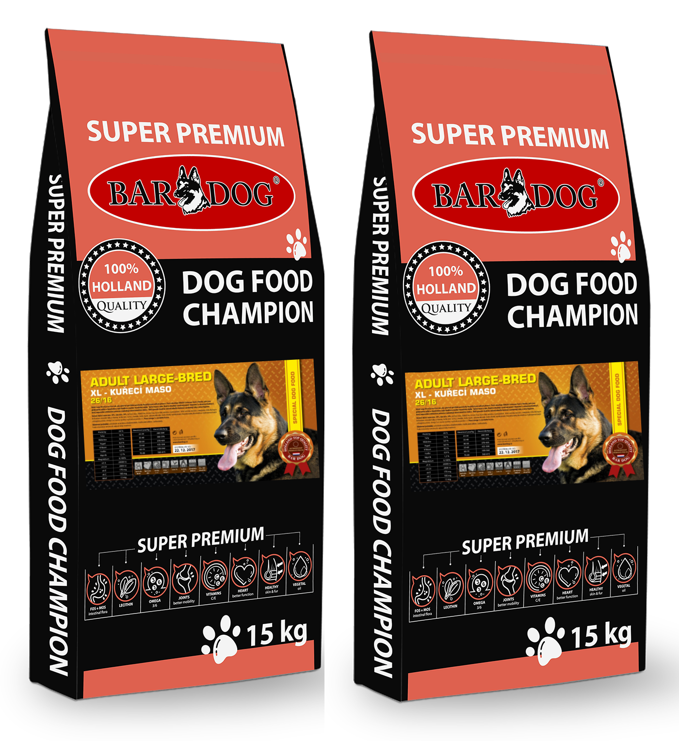 BARDOG Adult Large Breed XL 2 x 15 kg