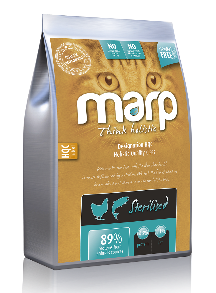 MARP Holistic Sterilised CAT - pro kastrované a starší kočky 2 kg