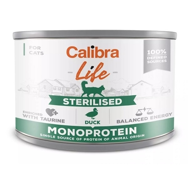 Calibra Cat Life Sterilized Duck 200g
