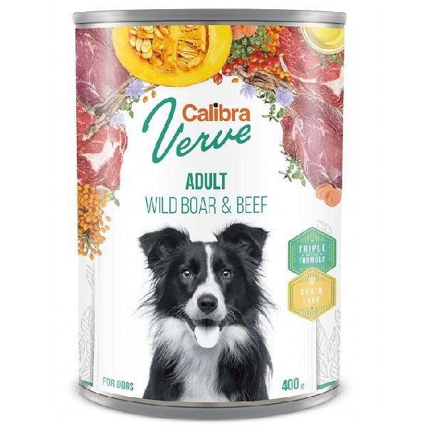 CALIBRA Dog Verve GF Adult Wild Boar&Beef 400g