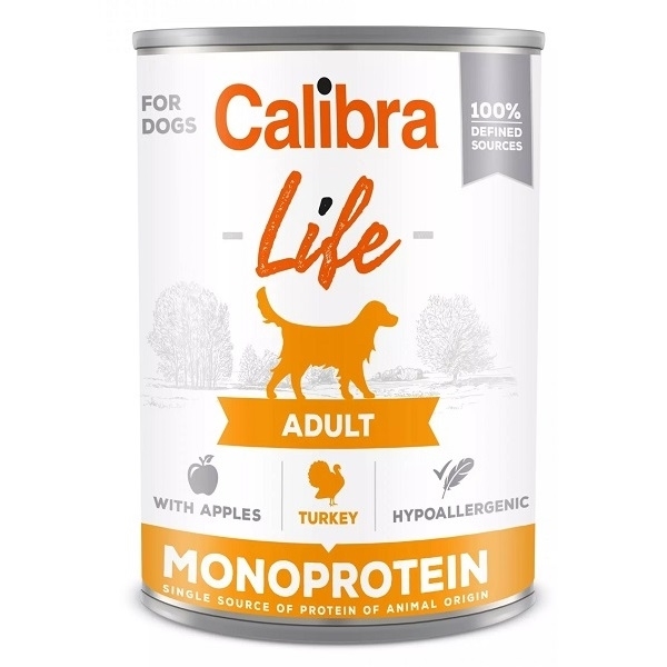 CALIBRA Dog Life Adult Turkey with apples 400g