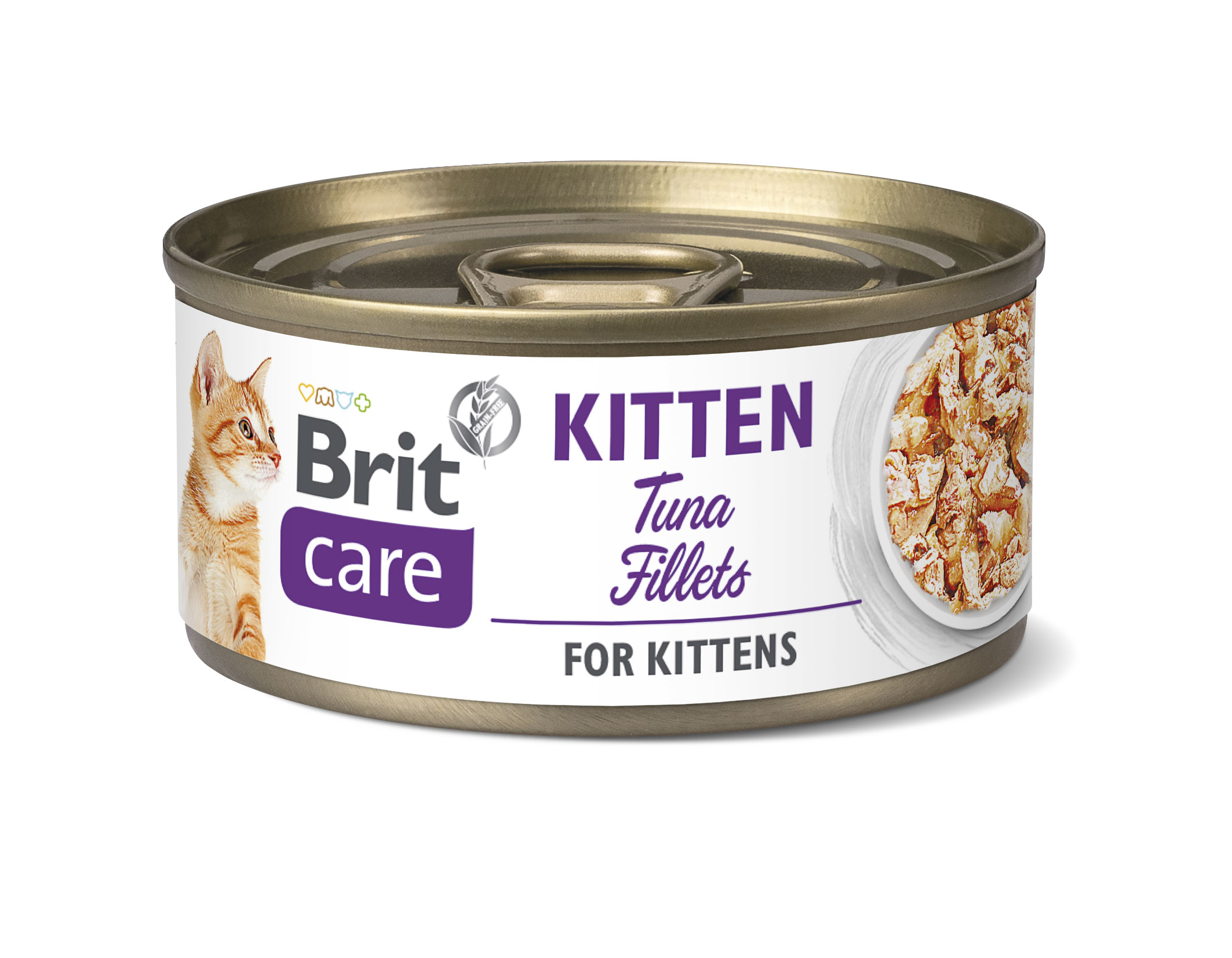 BRIT Care Cat konz Fillets Kitten Tuna 70g