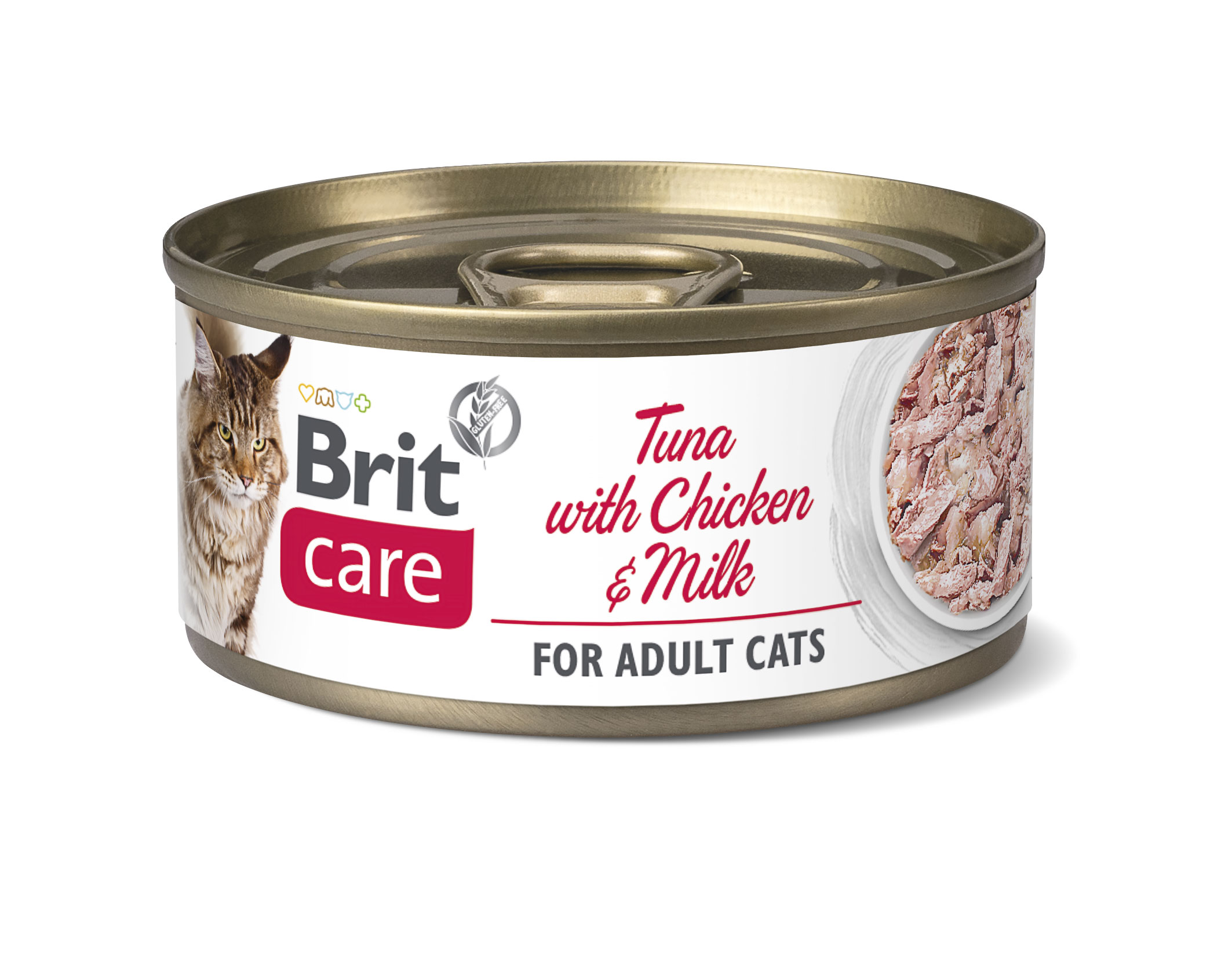 BRIT Care Cat konz Filety Chicken&Milk 70g