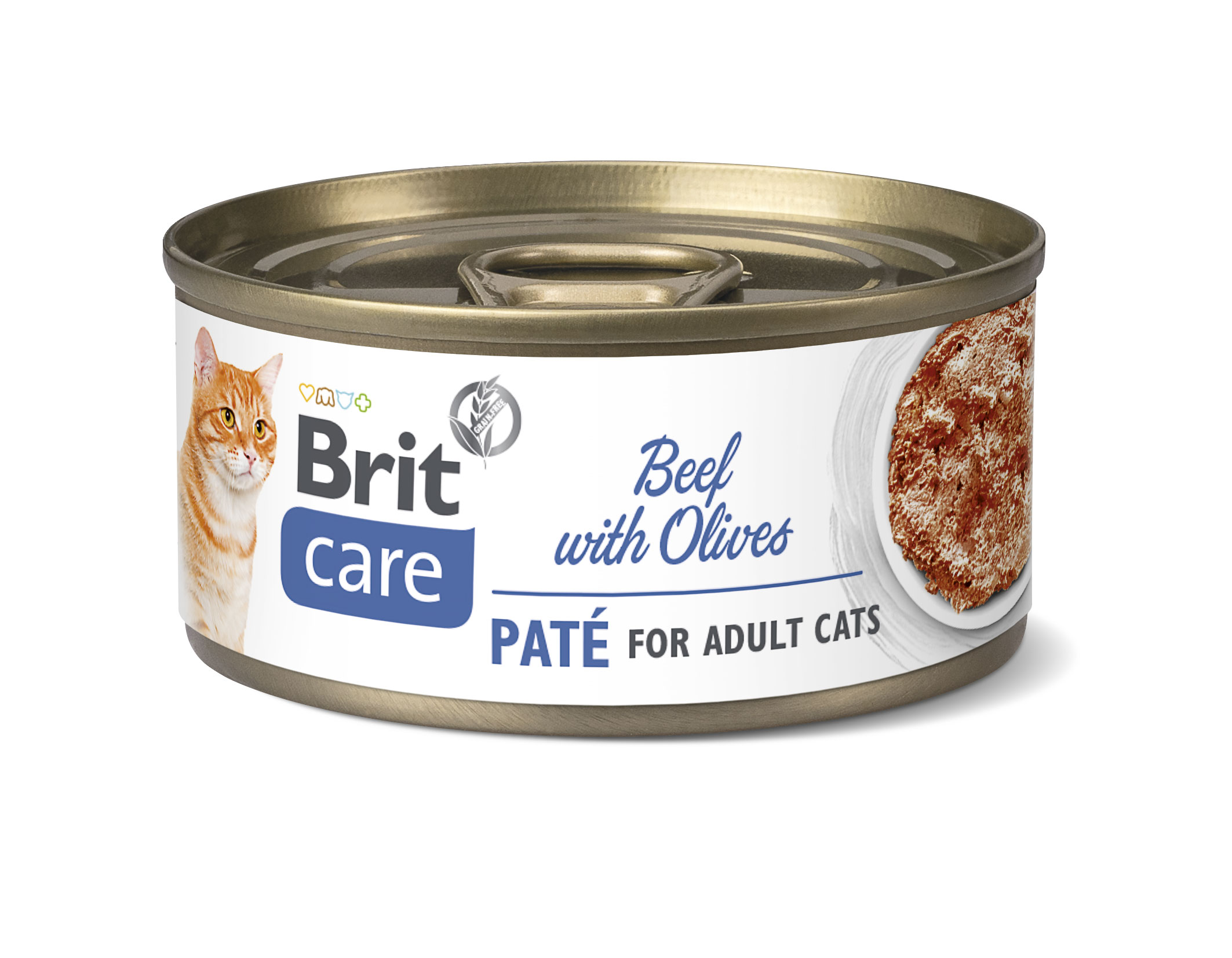 BRIT Care Cat Paté Beef&Olives 70g