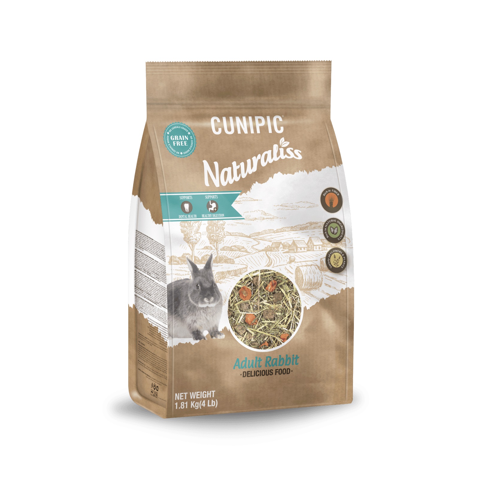 CUNIPIC Naturaliss Rabbit Adult - dospělý králík 1,81 kg