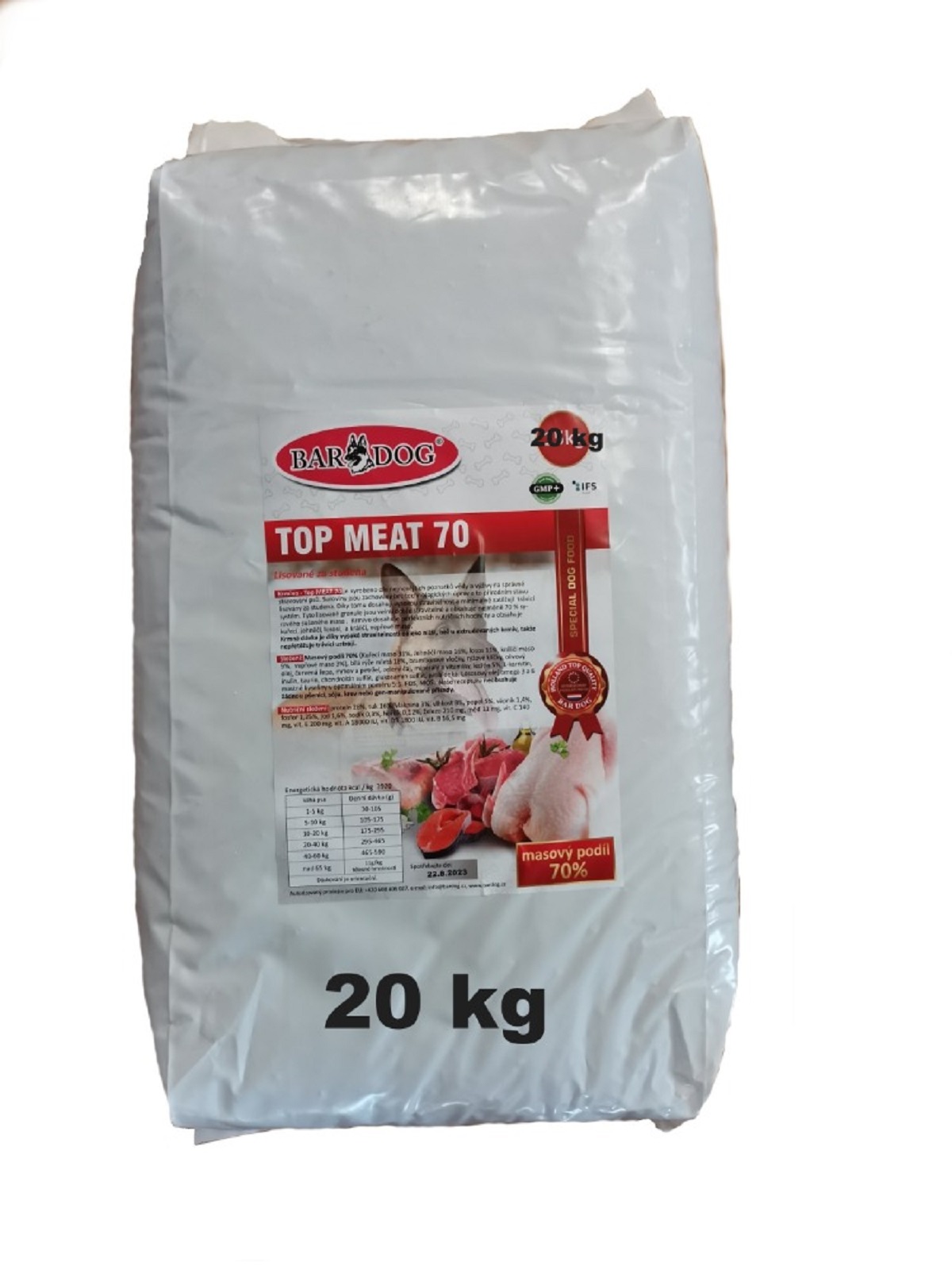 BARDOG TOP MEAT 70 20 kg