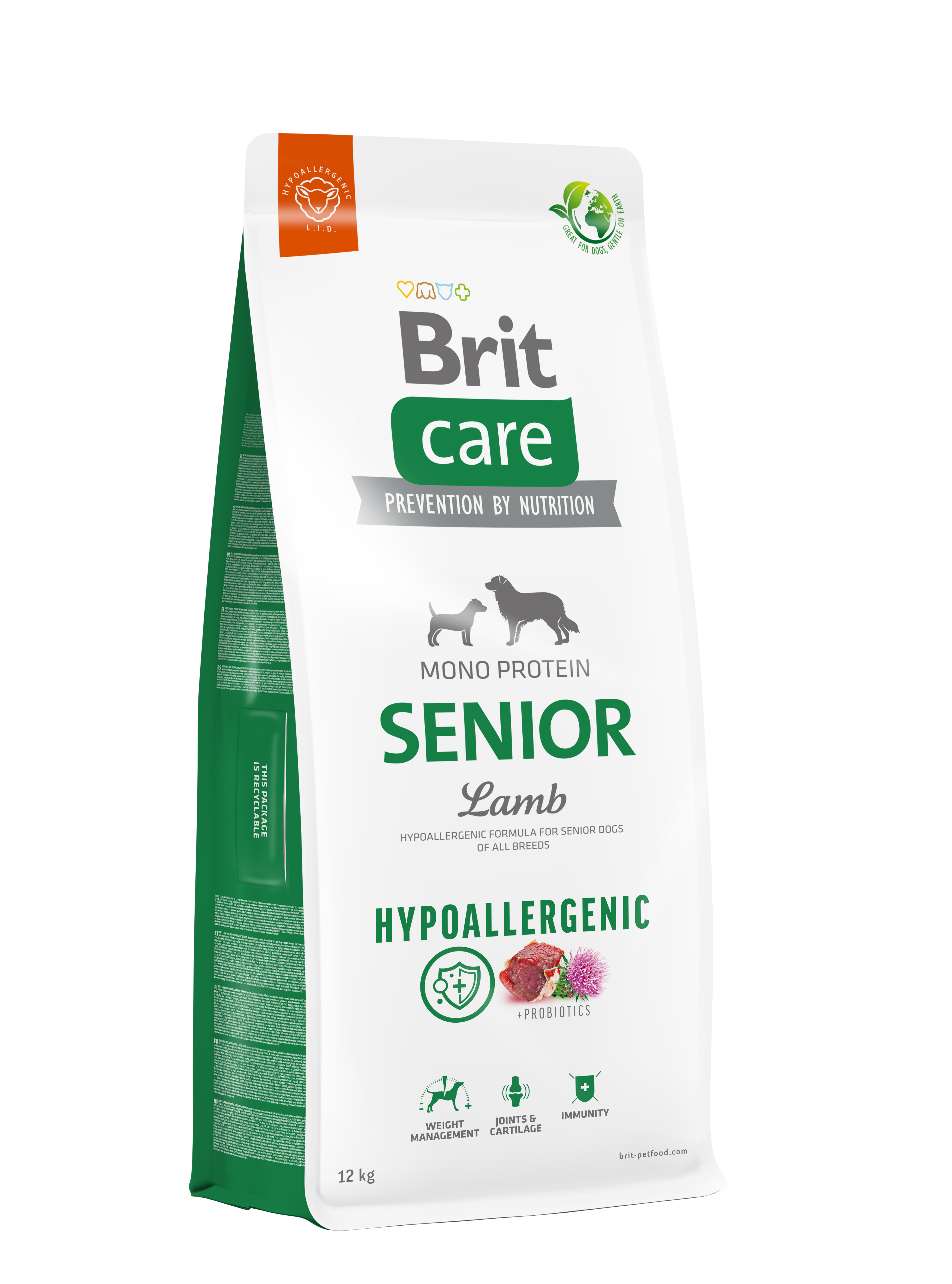 BRIT CARE Dog Hypoallergenic Senior 12 kg