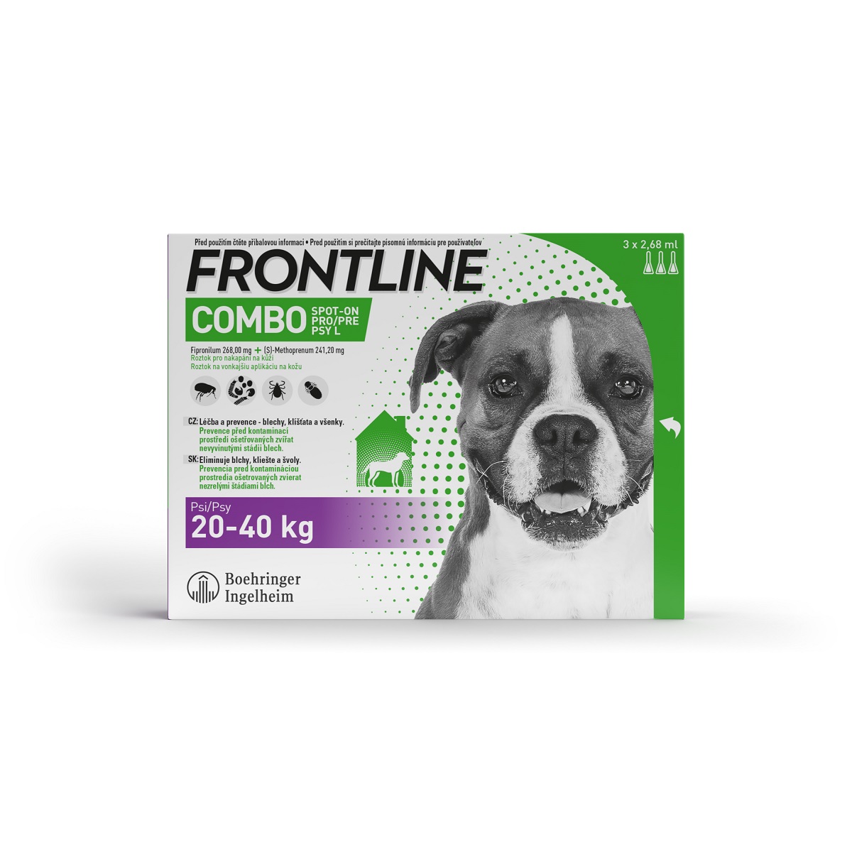 FRONTLINE Combo Spot-On Dog L 3x2,68ml 20-40kg