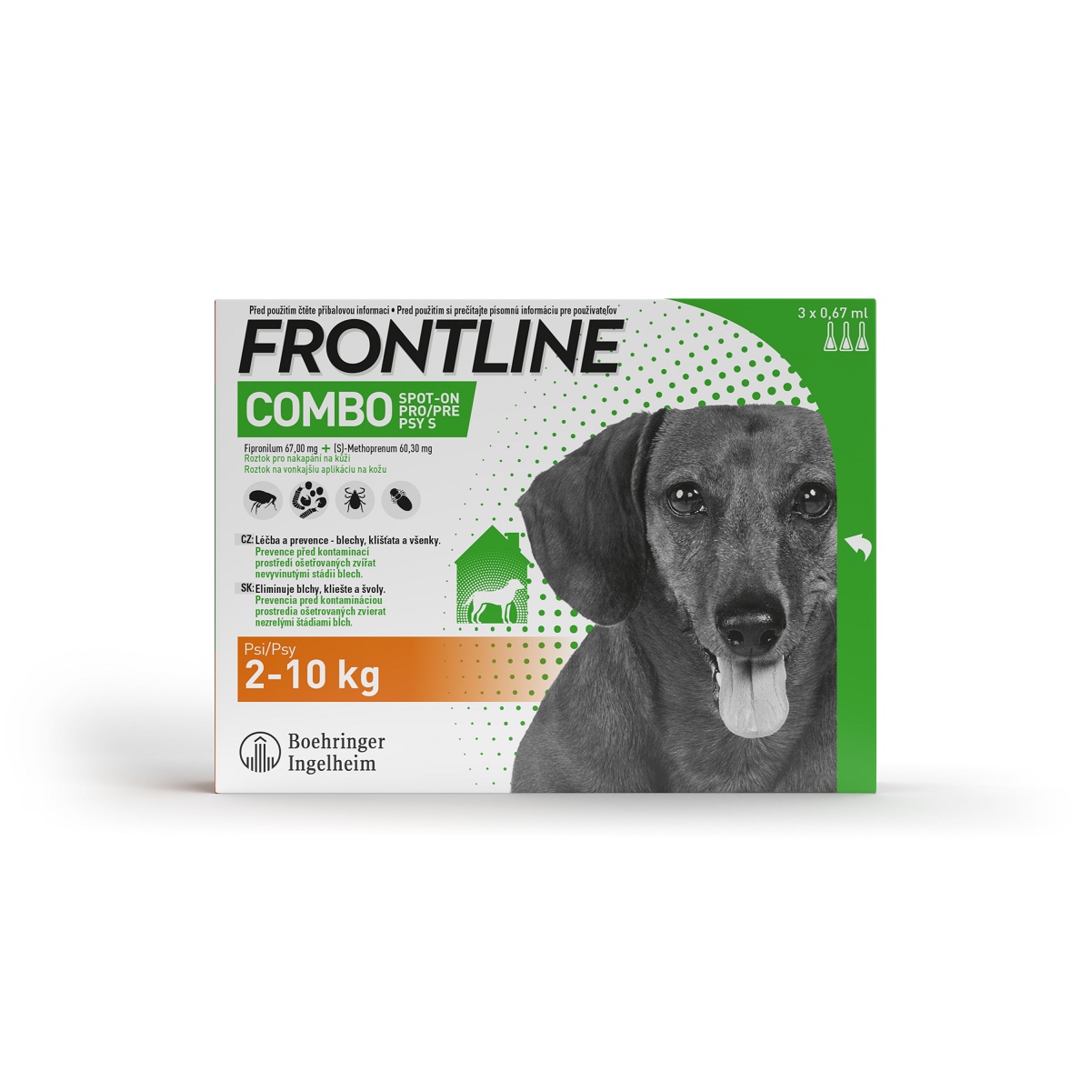 FRONTLINE Combo Spot-On Dog S 3x0,67ml 2-10kg